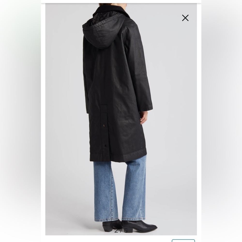 Bernardo Waxed Cotton Twill Coat XS Pit to Pit 22”, length 38” NWT - Picture 3 of 14